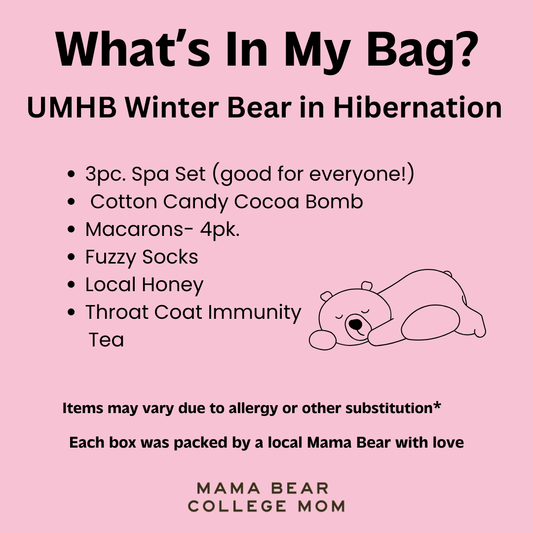 UMHB Winter Bear in Hibernation Package