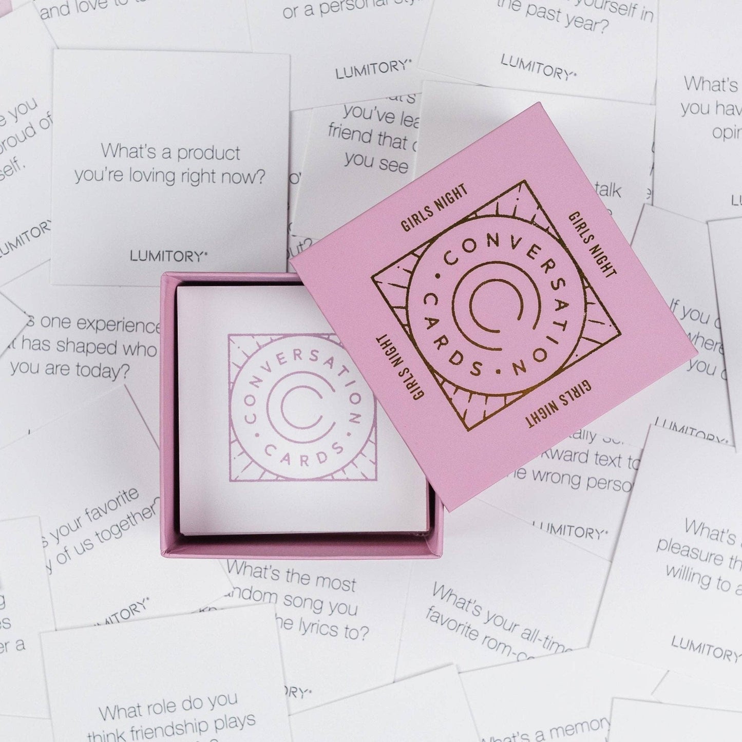 Girls Night Conversation Cards by Lumitory