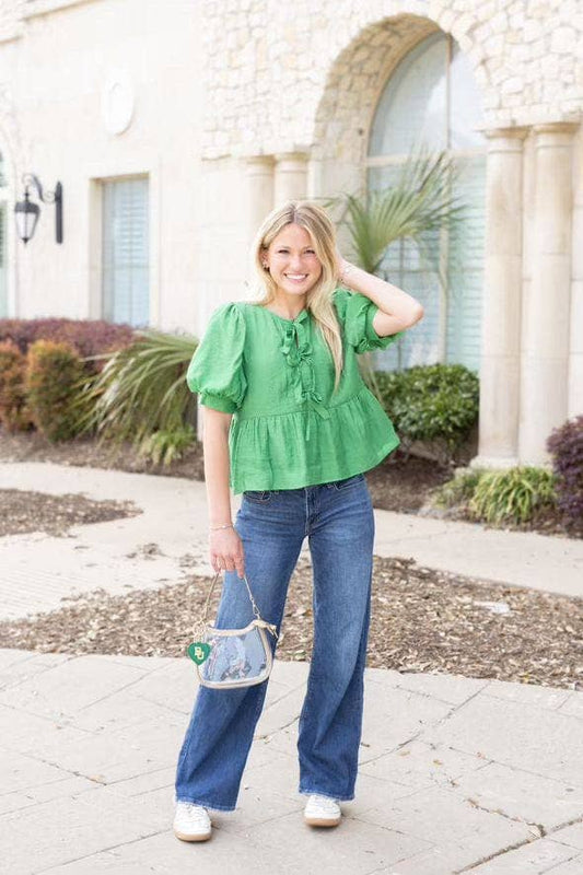 Baylor Bears Clara Clear Purse – Stadium Bag with Heart Charm