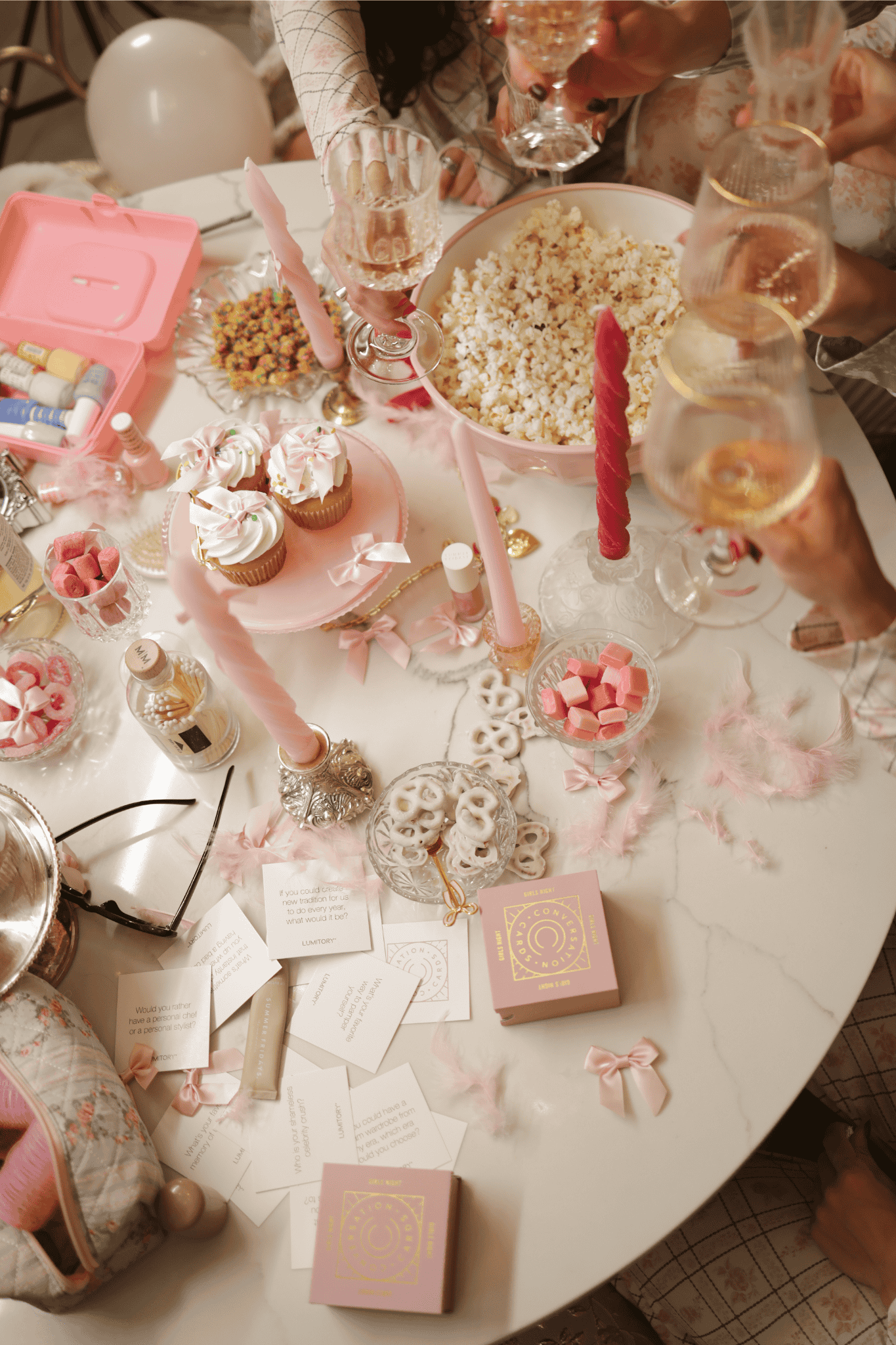 Girls Night Conversation Cards by Lumitory