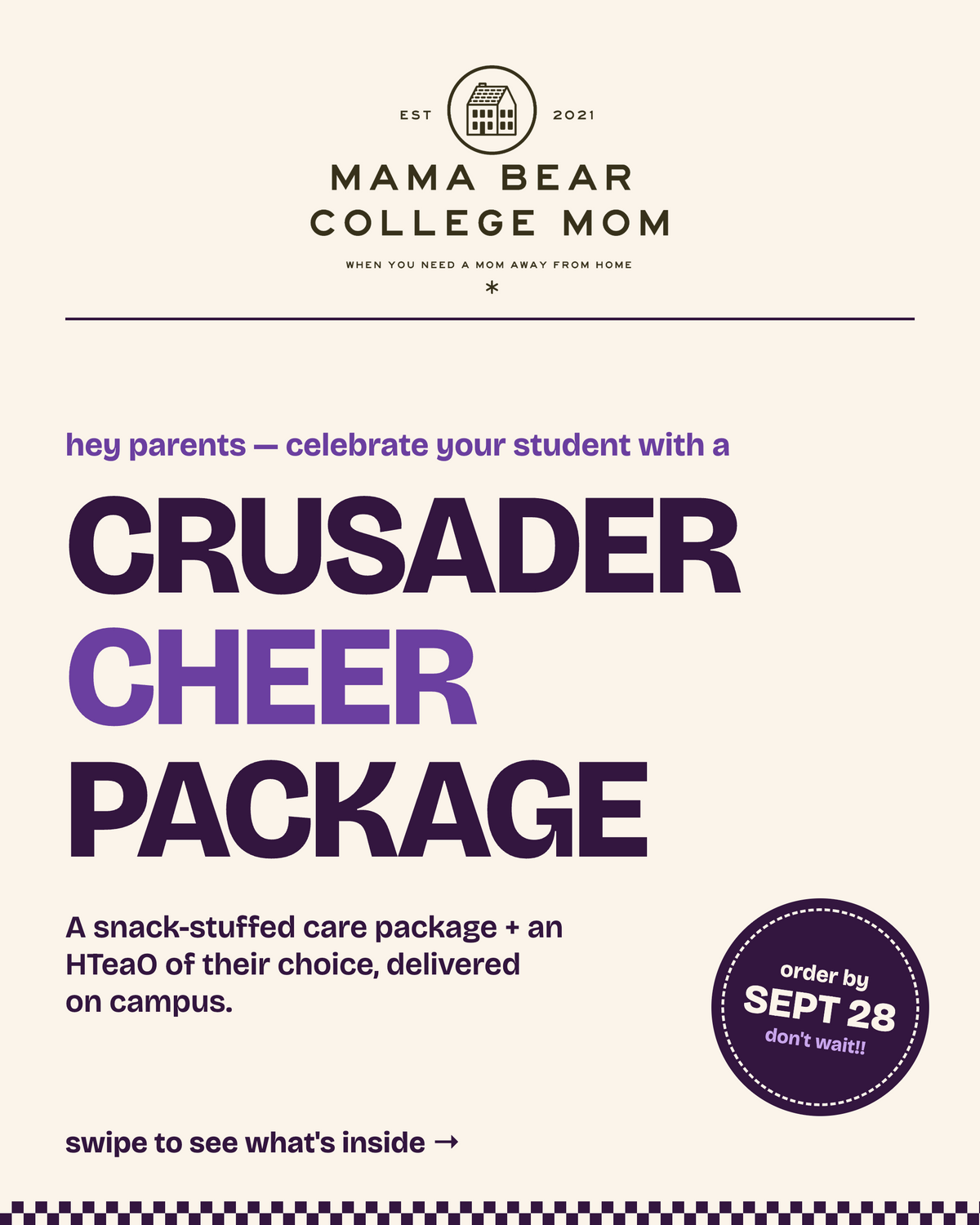 UMHB Crusader Cheer Package