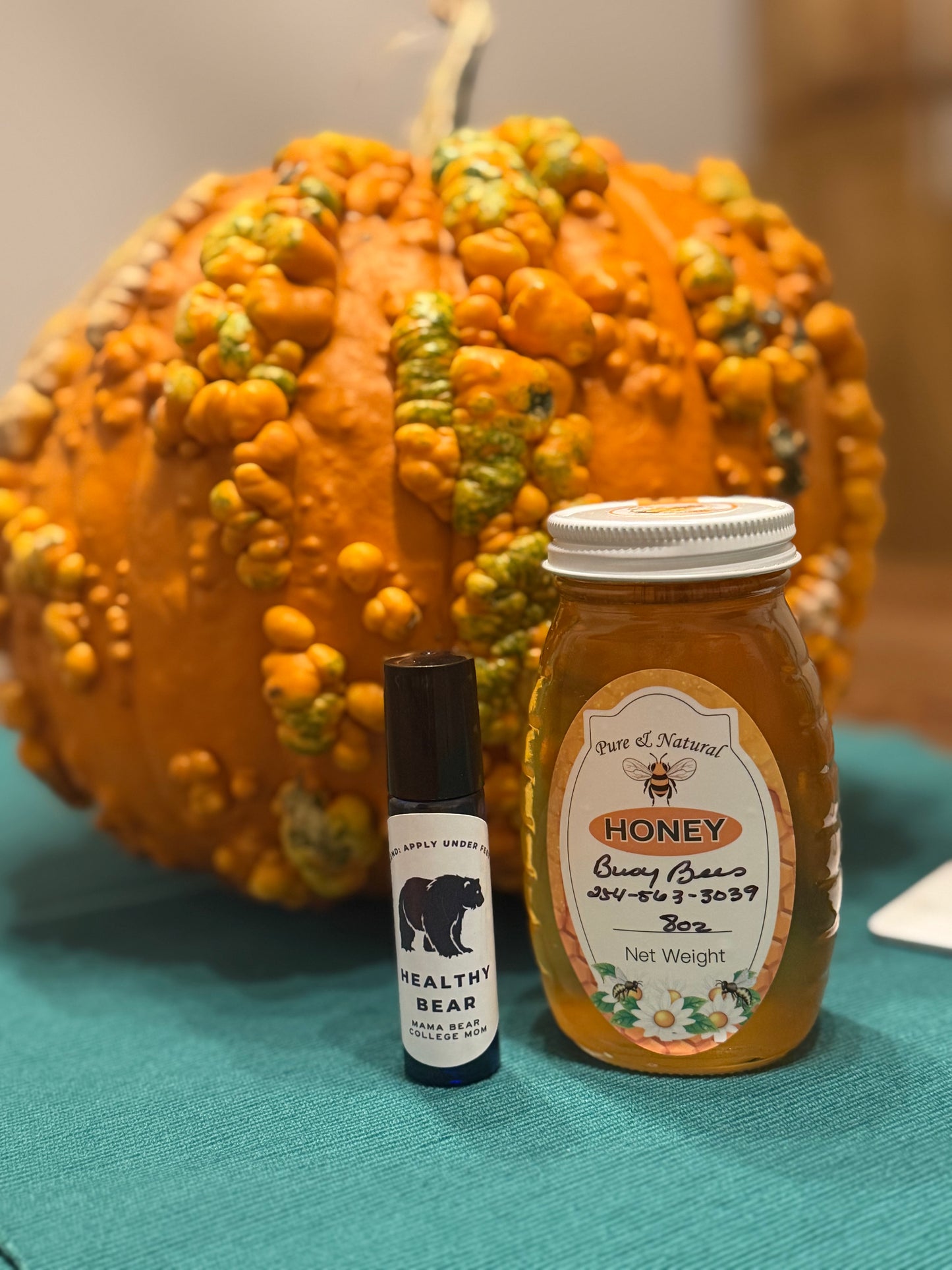 Healthy Bear Essential Oil Roller PLUS Honey