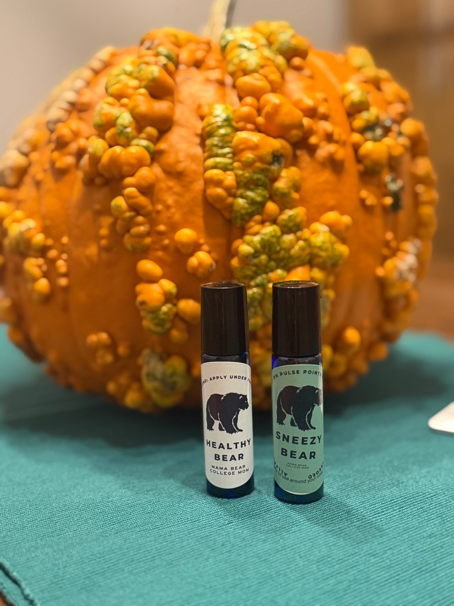Healthy Bear and Sneezy Bear Essential Oil Roller Combo