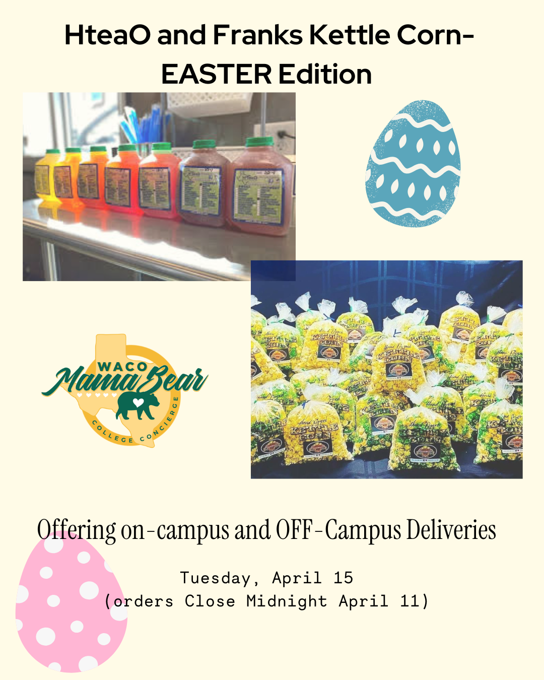 Popcorn and HteaO Easter Edition